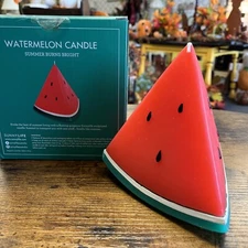 Sunny Life Large Slice Of Watermelon Candle New Scented Watermelon