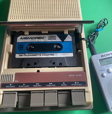 MEMOREX CD to Cassette Adapter, Verwandelt den Kassettenspieler in einen Verstärker