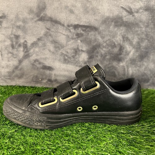 Scarpe Converse Chuck Taylor All Star 3V donna 6 nere sneaker cinturino casual - Foto 4 di 12