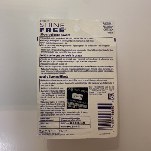 Maybelline Shine Free Oil-Control Loose Powder 0.70 oz Sealed 240 - Medium - Picture 2 of 5