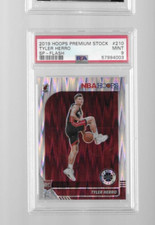 2019 Hoops Premium Stock Tyler Herro SP Variation Flash Prizm Rookie PSA 9 HEAT
