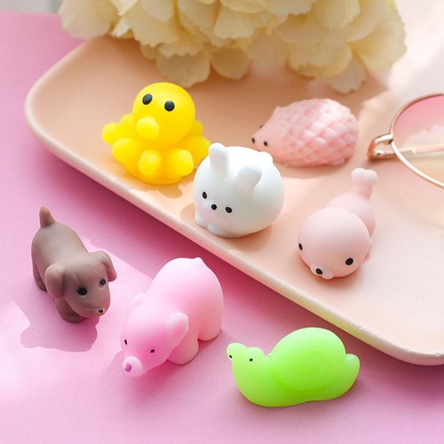 30Pcs Cute Animal Squishies Kawaii Mochi Squeeze Stretch Stress Toy uk - Zdjęcie 9 z 15