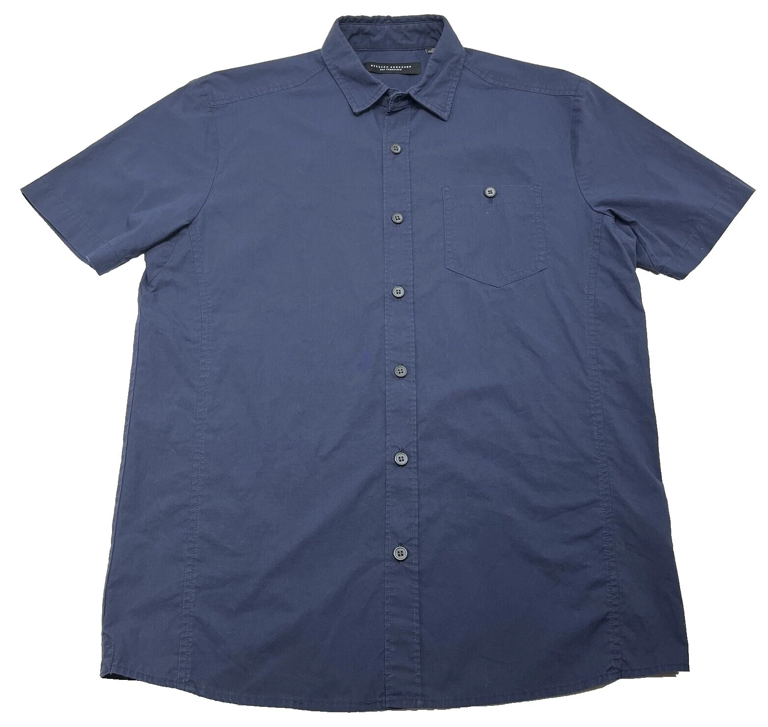 Mission Short Sleeve Regular Size Casual Button-Down Shirts for Men