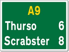 Personalised Aluminium Metal A Road Style Sign - Two Sizes