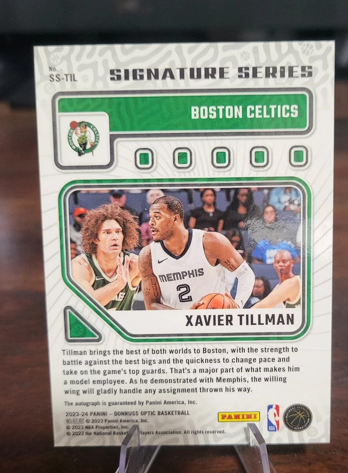 2023-24 Panini Donruss Optic - Signature Series #SS-TIL Xavier Tillman (AU) - Image 2 of 2