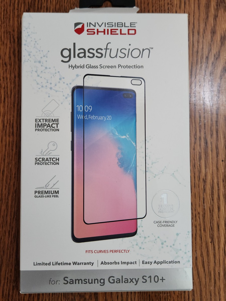 ZAGG GlassFusion Screen Protector for Samsung Galaxy S10+ New
