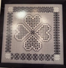 Hardanger Chart Elegance and Black lace Sampler Linda Driskell Book #10