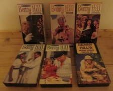 6 BENNY HILL VHS lot - Golden CHUCKLES plus 4 more  Home Video Drive-in - Nice