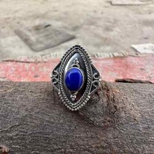 Lapis Lazuli, 925 Sterling Silver Ring ,Handmade Silver Ring Gift For Her