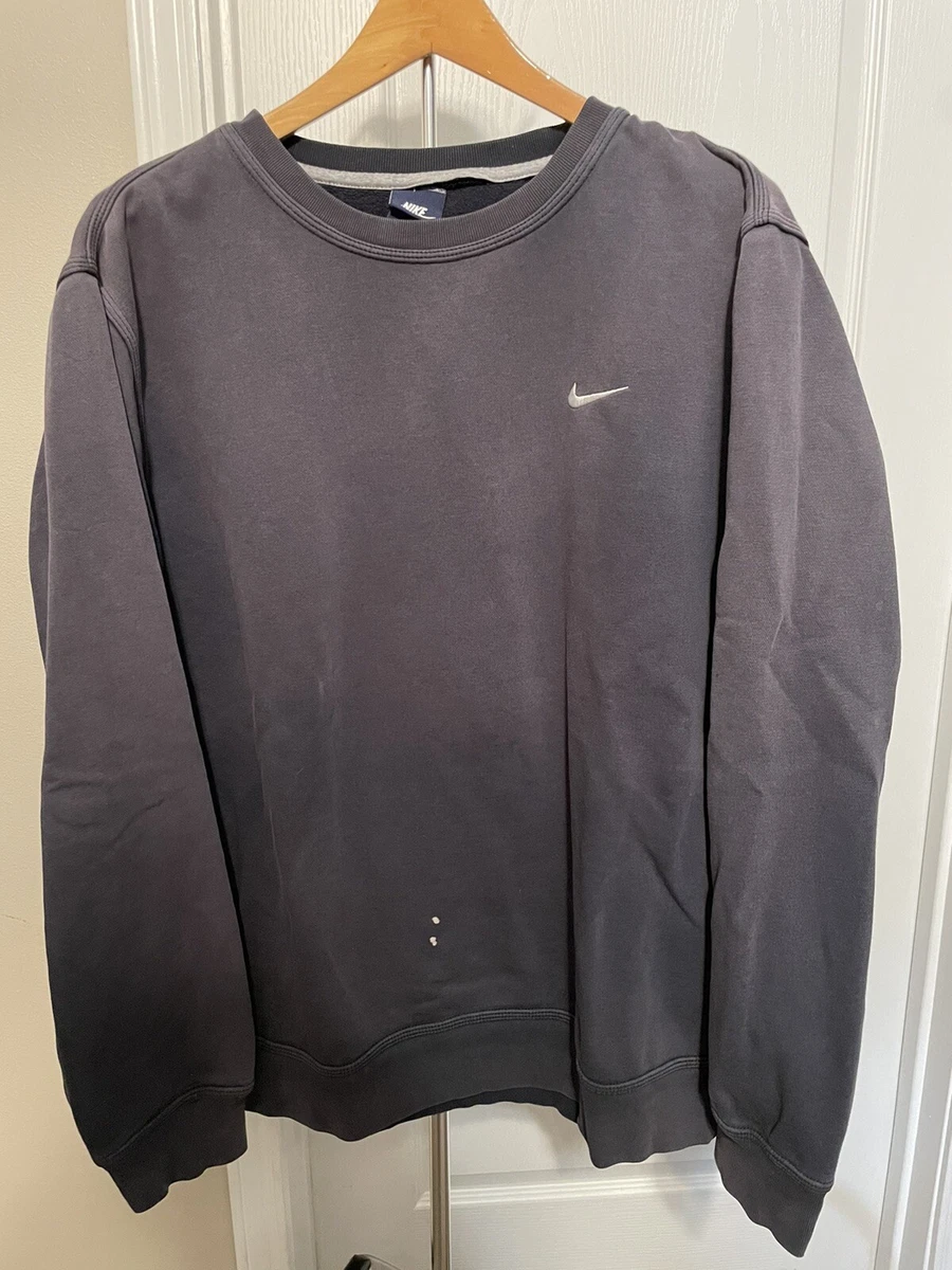 Navy blue clearance nike crew neck