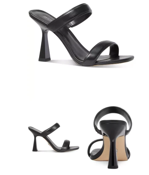 Michael Michael Kors Clara Sandal Black Leather Women s US sizes 6 10 NEW