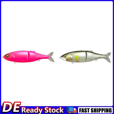 Sinking Glidebait 145mm 32g Hard Bait with Soft Tail Fishing Lure Swimbait (404)