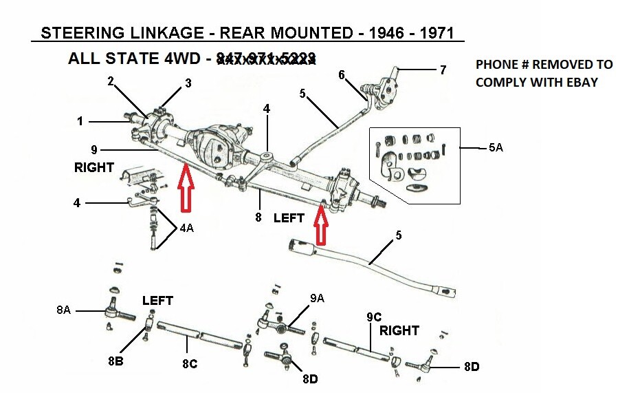 FITS JEEP TIE ROD KIT, ALL RODS & TUBES, 19491971 CJ3A, CJ3B, CJ5 W/ 4 CYL 134 eBay