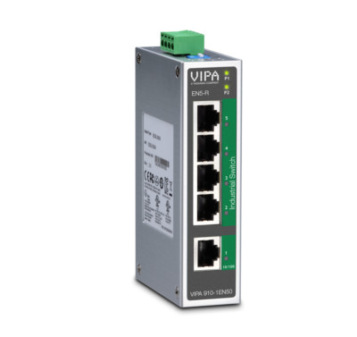 VIPA 910-1EN50 | 5-Port Unmanaged Industrial Ethernet Switch EN5-R
