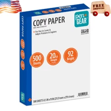 Pen+Gear Copy Paper, 8.5" x 11", 20 lb, White, 500 Sheets