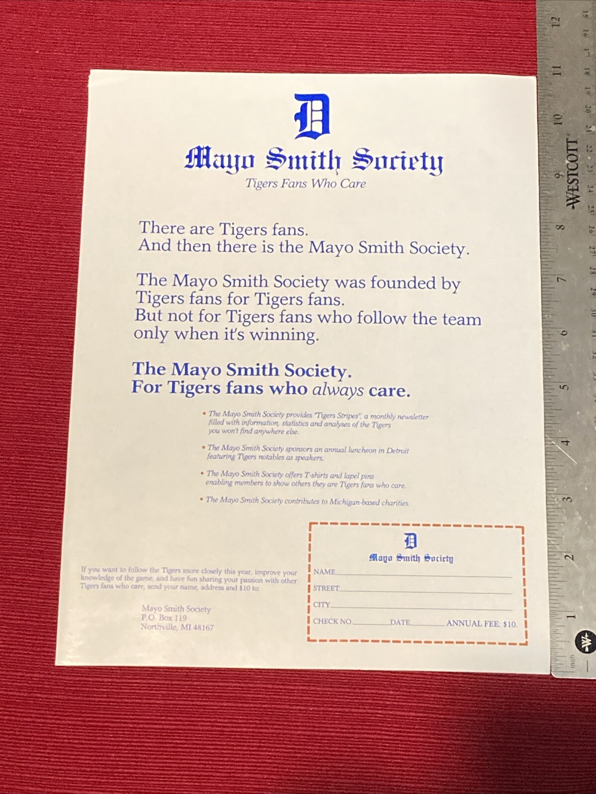 Mayo Smith Society 1986 Print Ad eBay