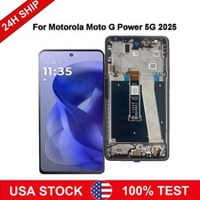 Replacement For Motorola Moto G Power 5G 2025 XT2515-1 LCD Touch Screen Frame