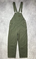 U.S. Military Overalls Mens XL Olive Green Cotton Bib Union Made Okonkwo