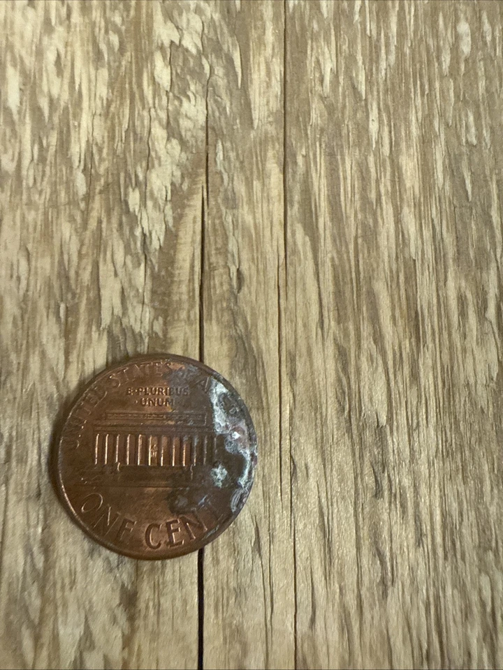 2000 Penny No Mint Mark, Struck Off Center, Rim Error - Image 2 of 2