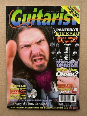PANTERA GUITARIST MAGAZINE JULY 1996- DIMEBAG cover with more inside ( no cd) UK