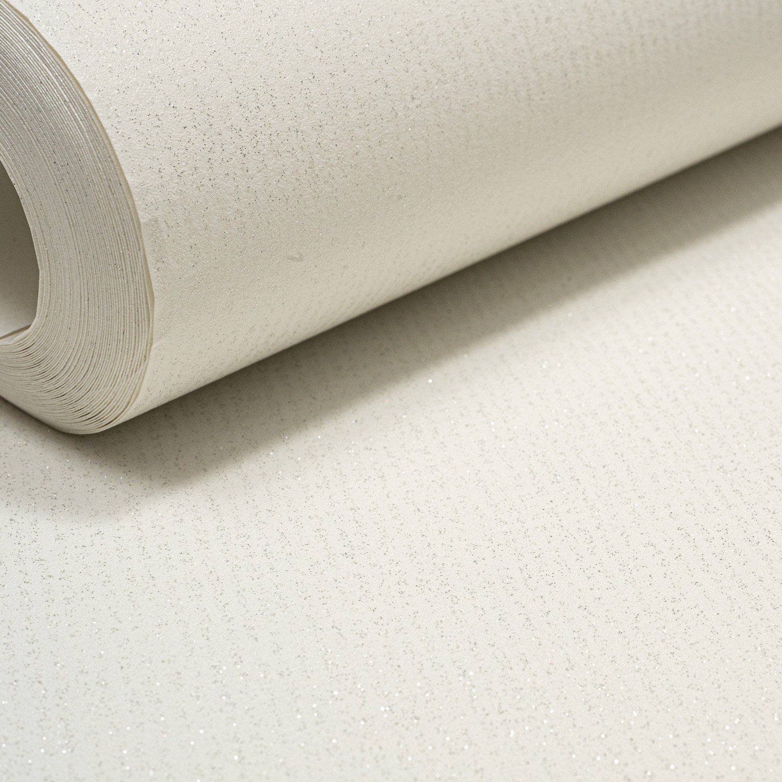 Plain White Wallpaper Silver Glitter Shimmer Slightly Imperfect Vinyl Lounge