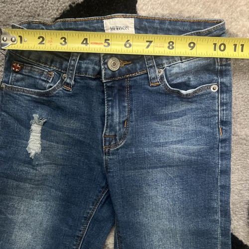 Little Girls Size 10 Denim Stretch Shorts Lot Of 2, Hudson And Vigoss Youth - Picture 7 of 18