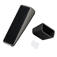 Durable Zinc Alloy Rubber Wedge Door Stop Stopper Holder Accessories Door Bottom
