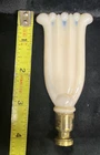 Aladdin Alacite Lamp Finial "Precision" Glass Opalescent Milk Glass Vintage 1949
