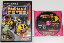 Pac-Man World 2 & Pac-Man Fever Lot of 2 (Sony PlayStation 2) PS2 Tested 