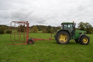 Chilton Trailed 56 Bale Carrier Trailer Hay Straw Squeeze Grab Conventional