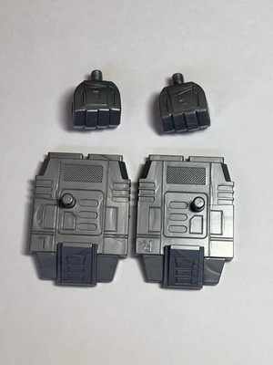 Vintage G1 Transformers BRUTICUS R+L FIST & R+L FOOT feet parts lot Original