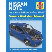 Nissan Note 2006-09.2013 Benzin Diesel Minivan Kombi Repair Manual Haynes