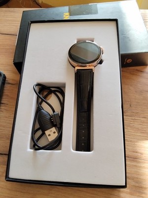 Knauermann Pro 3 Mini Gold (2024) Damen Gesundheitsuhr, 2. Armbänder Schwarz.