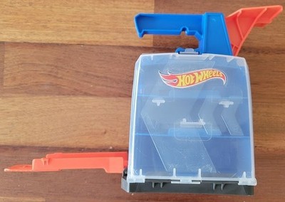 Hot Wheels Track Builder Launcher and Carrying Case for Toy Car Play & Storage