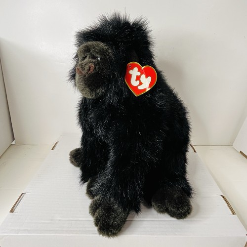 Vintage George The Gorilla TY 13" Plush Soft Stuffed Animal Toy Retired 1989 NWT