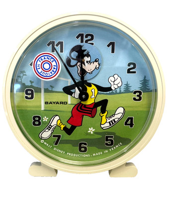 RARE 1977 BAYARD  DISNEY ANIMATED GOOFY ALARM CLOCK