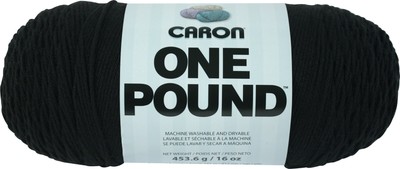 2er Pack Caron Ein Pfund Garn - Schwarz 294010-10503