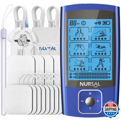 Nursal Tens Ems Unit Muscle Stimulator For Pain Relief Therapy Electric 24