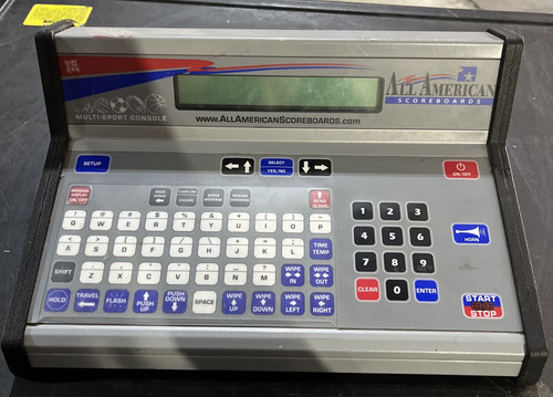 ALL AMERICAN SCOREBOARD WITH WIRELESS 8000 SERIES MULTI SPORT CONSOLE
