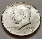 1964 Kennedy Half Dollar 50c 90% Silver                             X17