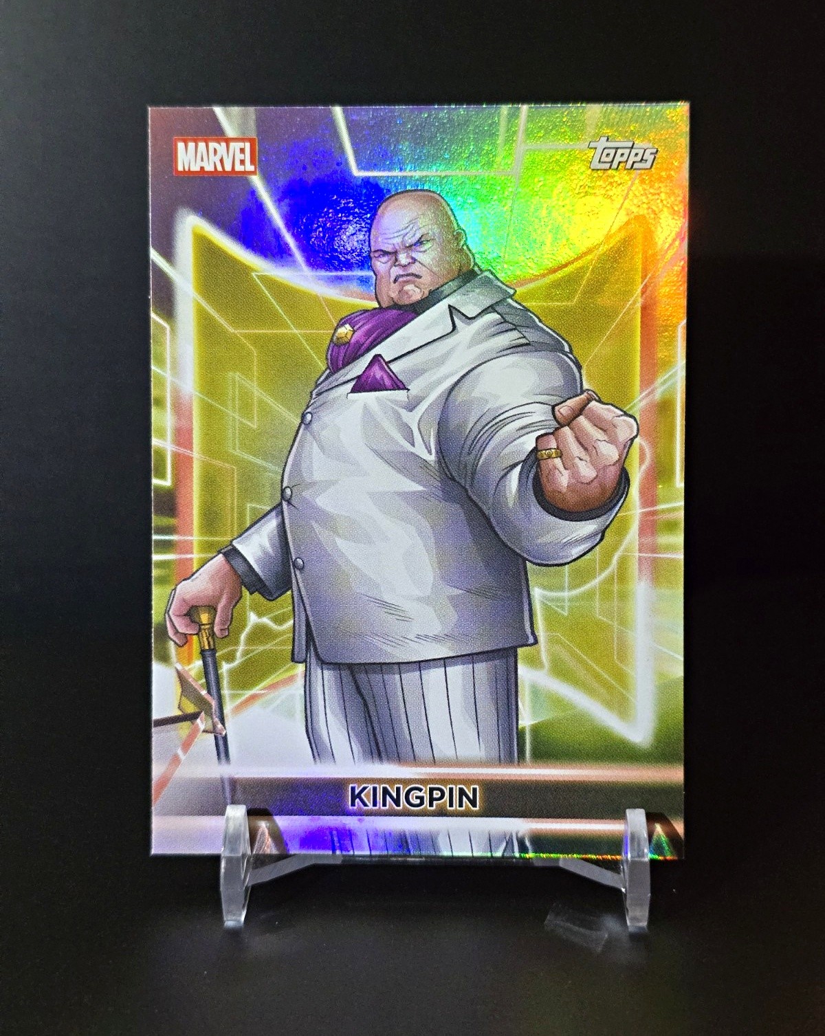 2026 Topps Neon Marvel Kingpin #110 Refractor Foil Parallel Daredevil