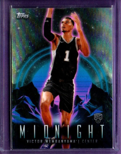 2023-24 TOPPS MIDNIGHT VICTOR WEMBANYAMA ROOKIE # 50