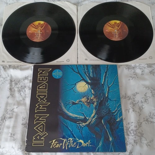 Iron Maiden Fear Of The Dark Original UK 2xLP 1992 EMD 1032 Gatefold Sleeve