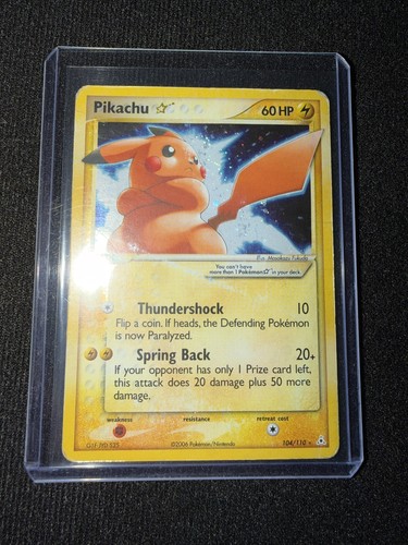 Pikachu Gold Star 104/110 Holon Phantoms Pokemon