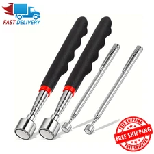 3pcs Telescopic Magnetic Pickup Tool 25.6in Extendable Magnet Stick 1.5lb Grip