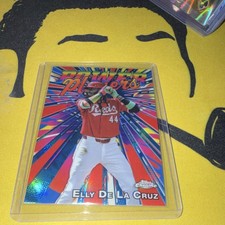 Topps Chrome 2025 Elly De La Cruz Power Players Insert #PP-16 Reds Card