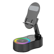 Upgraded Desk Phone Stand Adjustable Portable RGB Mount with Microphone8850
