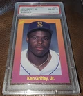 1989 Classic Travel Orange #131  Ken Griffey Jr RC Seattle Mariners PSA 8 NM-MT