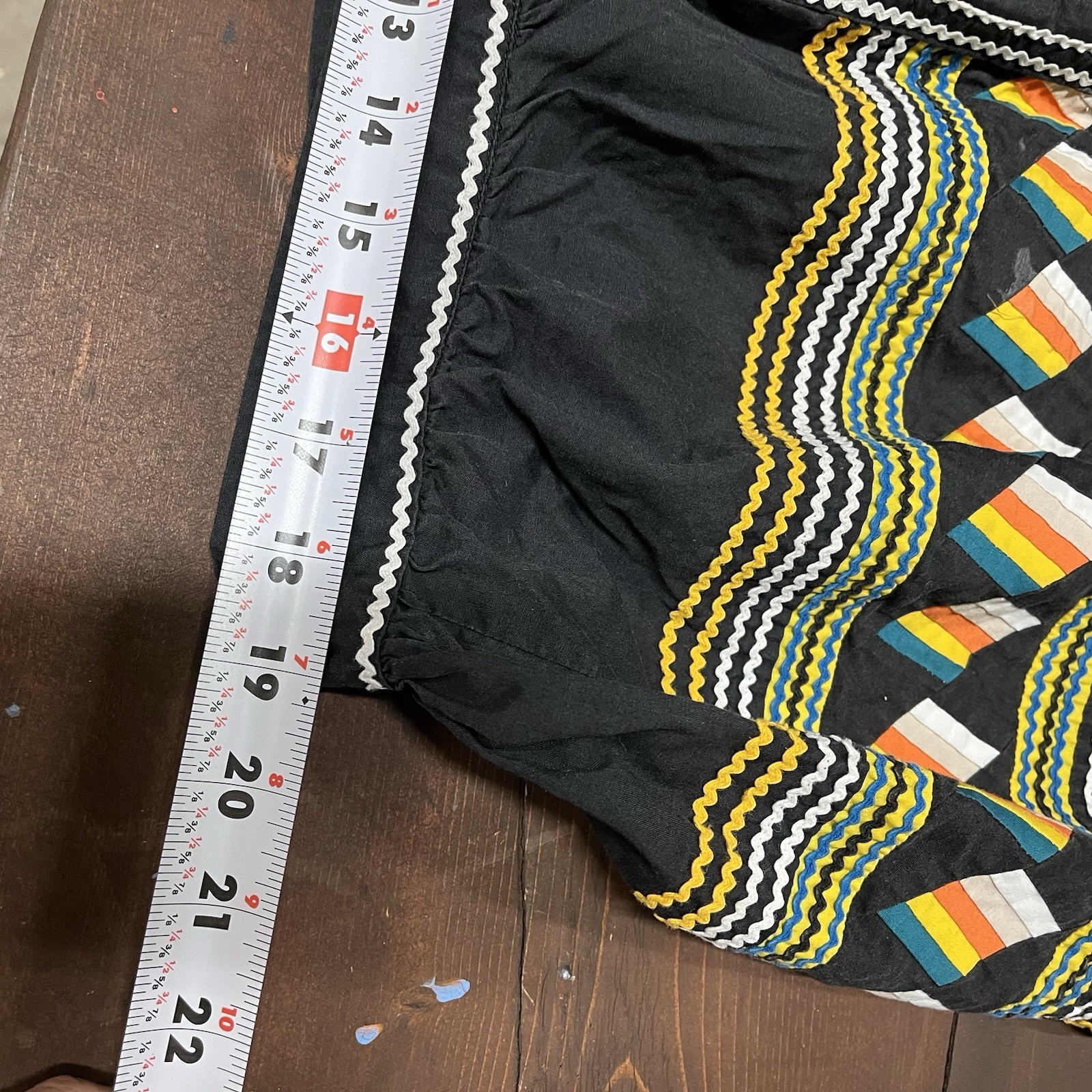 Seminole Patchwork Jacket - Black Handmade In Cot… - image 6