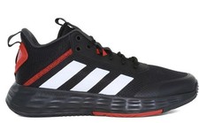 Adidas Youth Size 5 Own The Game 2.0 Basketball Shoes Black/Vivid Red Brand New